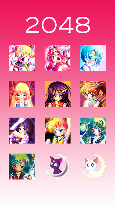 2048 - Sailor Moon Edition screenshot 1