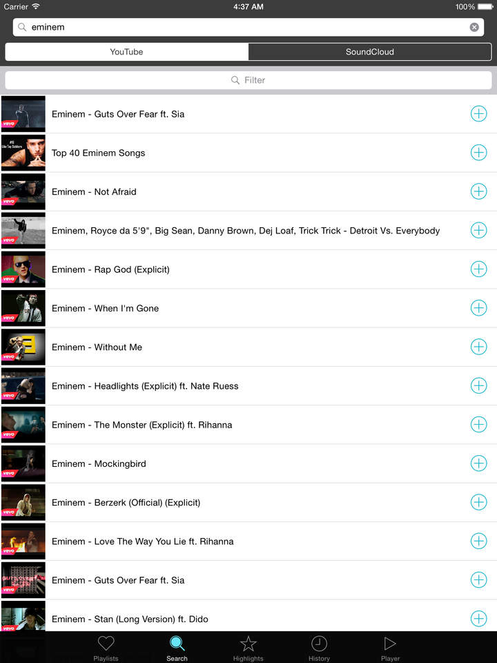 Musik Free Music Playlists For Youtube And Soundcloud Apprecs