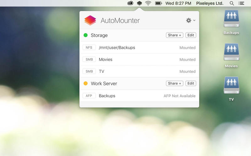 Automatically mount network drive mac