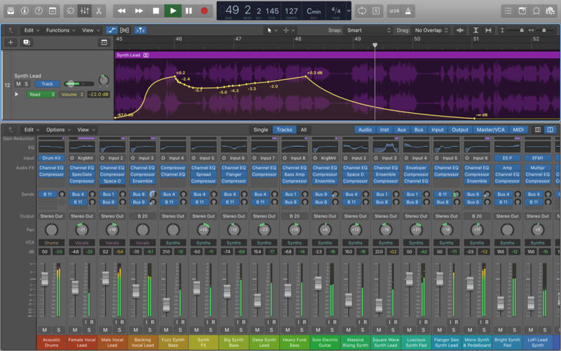 how to automate pitch in garageband 10.0.3