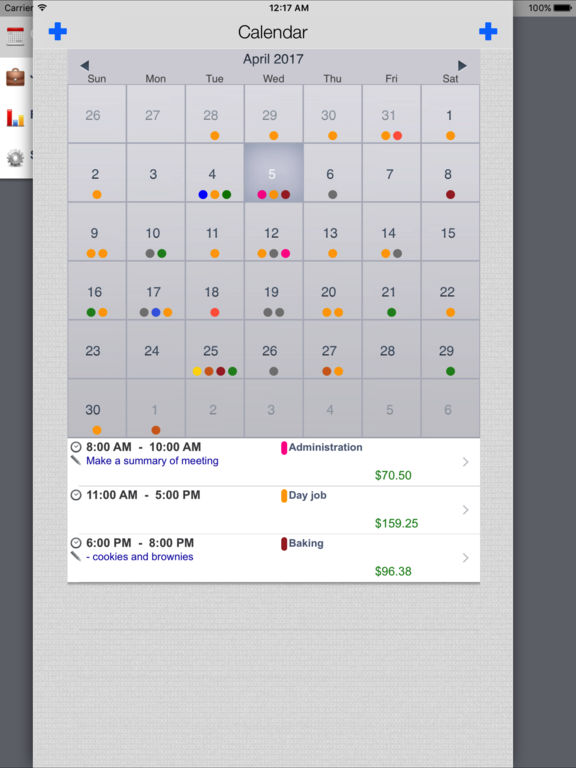 SalaryBook HD - Hourly Time tracking and Timesheet Screenshots