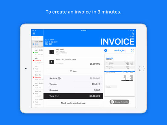 tiny invoice for mac desktop
