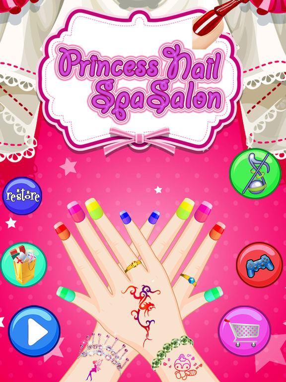 App Shopper Princess Nail Spa Salon Beauty Fashion Girls Games (Games)