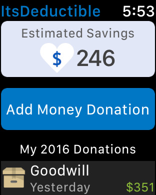 Printables Itsdeductible Worksheet itsdeductible charity donation tracker on the app store iphone screenshot 1