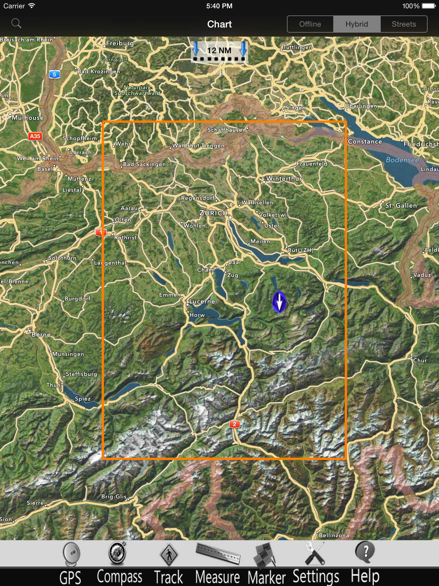 Zug - Aegeri Lakes Charts Pro screenshot-4