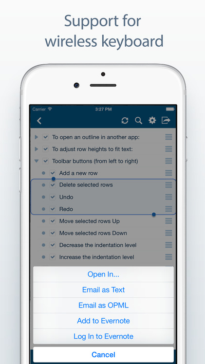 Cloud Outliner: Outlining tool with Evernote integration screenshot-2