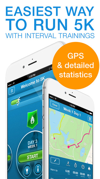 Run 5K PRO! Ready Training Plan, GPS Track & Running Tips by Red Rock Apps Screenshots