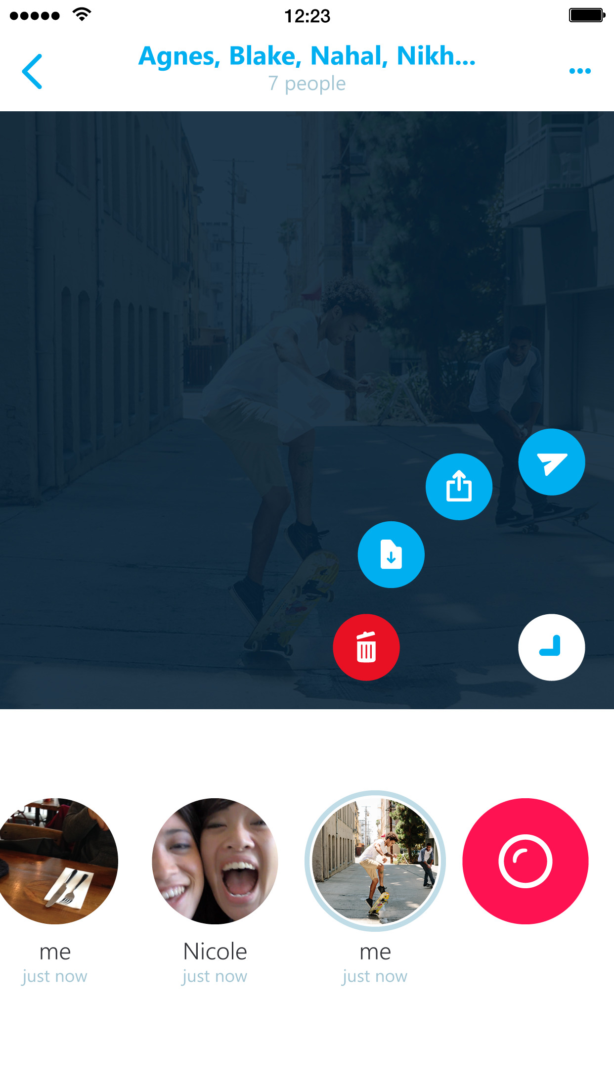 Skype Qik: Group Video Messaging screenshot-4
