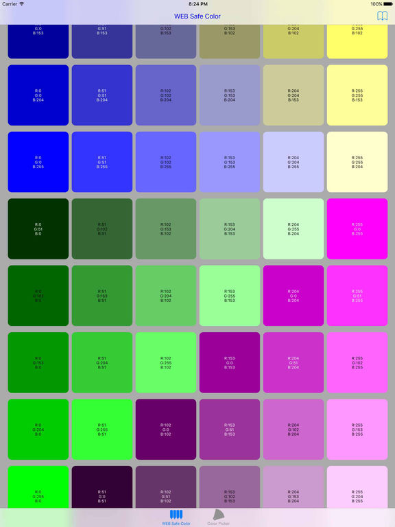App Shopper WEB Safe Color (Reference)
